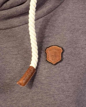 Толстовка женская с капюшоном Naketano Dirty Schmierlappen Dirty Muschi Melange